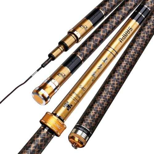 Carp Fishing Rod Hand Canne De Pesca Ultra-light Ultra-hard 5.4m 7.2m 6.3m Taiwan Fishing Pole 28-tune Fish Stick Fishing Tackle