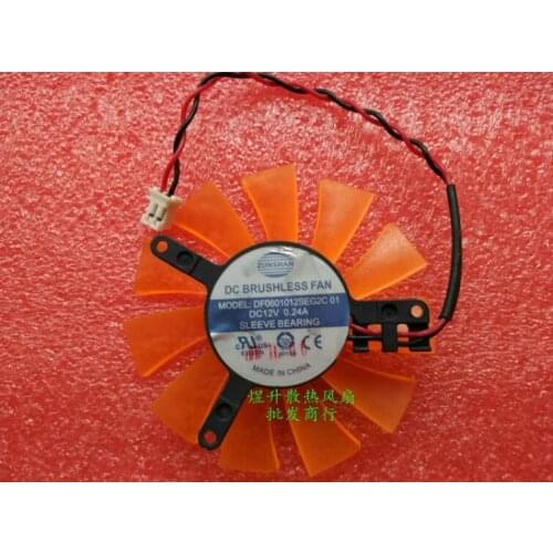 6010 df0601012seg2c 01 DC12V 0.24a two wire video card cooling fan