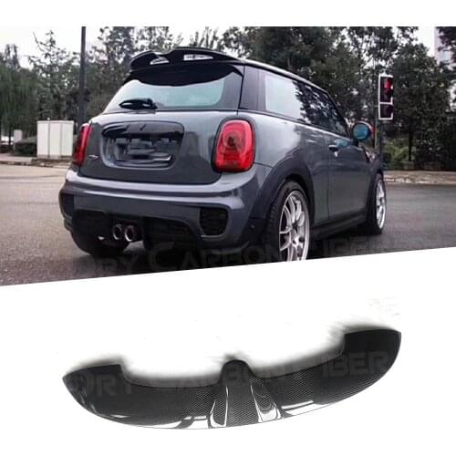 High Quality Carbon Fiber Rear Roof Spoiler Wing Tail Trunk Boot Lip Wing Car Styling for BMW Mini F55 F56 Cooper 2014 - 2016