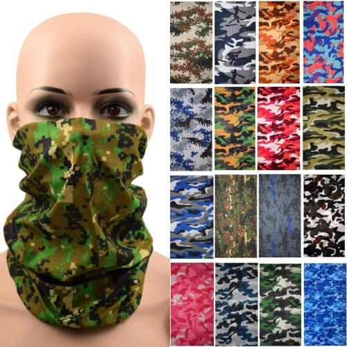 UV Protetion Camouflage Outdoor Scarf Sports Men Magic Bandanas Headwear Bicycle Fishing Cycling Neck Turban Headwear Balaclava