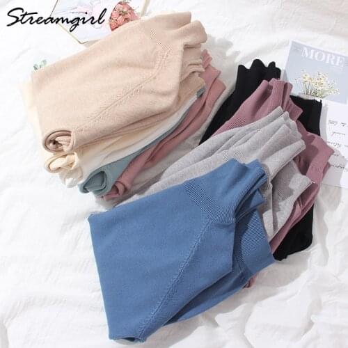 Woman Turtleneck Sweater Winter Office Basic Knitted Pullovers Womens Green Turtleneck Korean Fashion Women Autumn Sweater