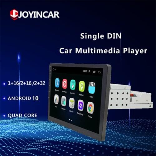 10.1 Inch Android 10.0 GPS Navi Car Stereo Radio Quad Core Touch Screen HD Multimedia Player 1din 2G+32G With Rear View Camera