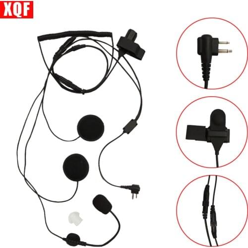 10PCS Open/Half Face Motorcycle Bike Helmet Earpiece Headset Mic Microphone For Two Way Radio Walkie Talkie 2pin CP100, CP125