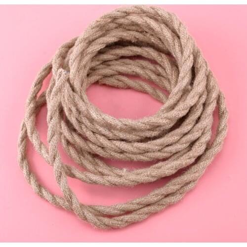 5 Meters 2x0.75 Vintage Retro Twisted Braided Woven Electric Wire Rope Cable 100-240V 250W