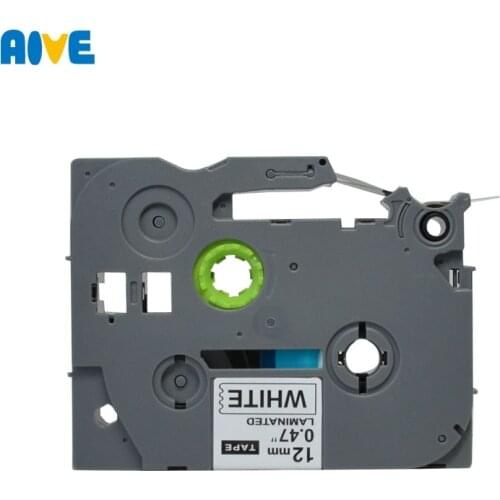 5pcs laminated TZe-131 Label Tape Compatible Brother P-touch 12mm Printers PT-E300 PT-18RZ P700 PT200 tze231 TZe335 White on red