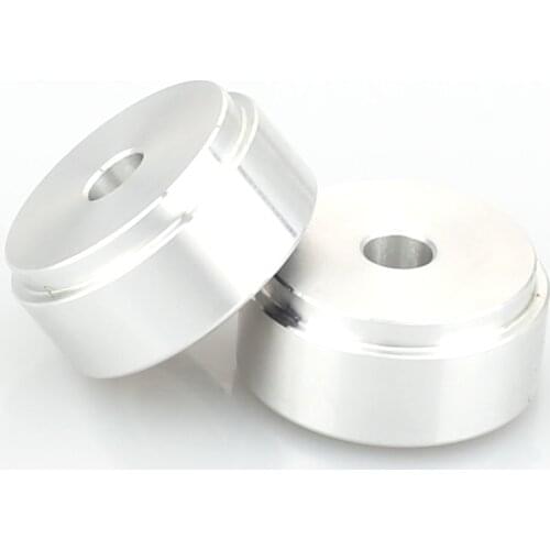 8pcs 20 x10mmAudio Amplifier Speaker Feet Spikes Silver Ring Machine Mats Pads