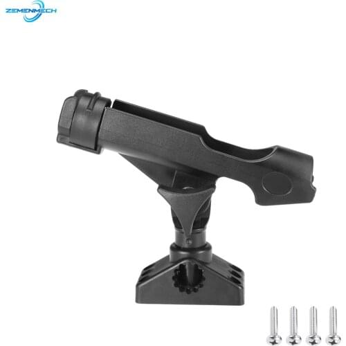 ABS Adjustable Boat Fishing Rod Rack Holder Device Pole Kayak Support Fixer Fix Pole Rotatable Mount Inflatable Boat Accessories