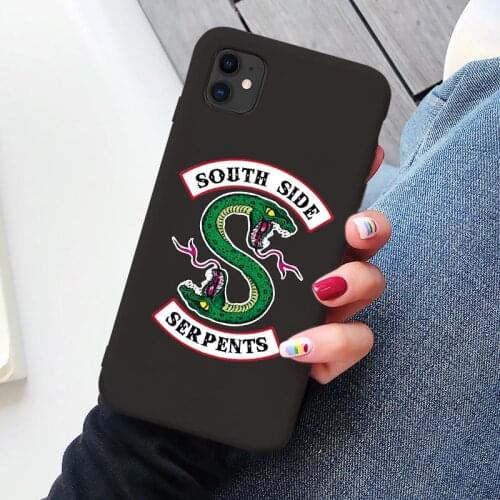 American TV Riverdale Southside Serpents Phone Case For iPhone 12 XR X XS 11 Pro MAX 7 8 6s Plus SE2020 Soft Silicone Back Cover