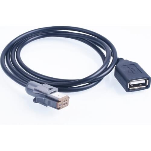 Car Aux Audio Input Media Data Wire Plug To USB Adapter Conector For Toyota NHZN-W60G NHZN-X61G