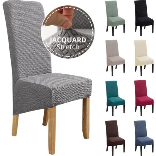 Extra Large XL Dining Chair Cover Stretch Spandex Elastic Long Back Chair Slipcover Case for Chairs Kitchen Banquet