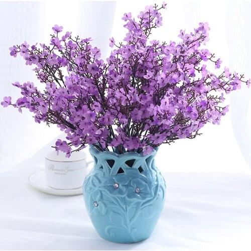 A Bunch 5 Forks Artificial Bouquet Gypsophila High Quality Simulation Fake Flowers DIY Home Decor Photography Props Wedding