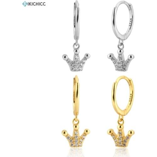 KIKICHICC New 925 Sterling Silver Gold Women Queen Pendant Clips Piercing Fashion Fine Luxury Fashion Jewelry 2020 Clips