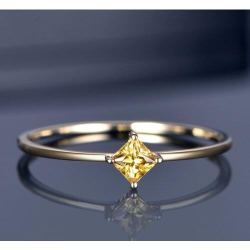 Funmode Hot Sale Simple AAA Champage CZ Ring Women Wedding Party Jewelry Ring anillos mujer Wholesale FR67