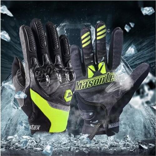 Masontex Motorcycle Gloves Carbon Fiber Material Moto Motocross Glove Summer Breathable Motorbike Touch Screen Gloves