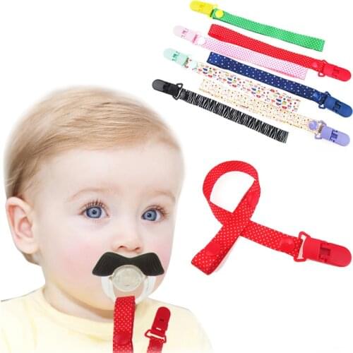 New Adjust Baby Pacifier Clip Chain Ribbon Dummy Holder Chupetas Soother Pacifier Clips Strap Nipple Holder for Infant Feeding