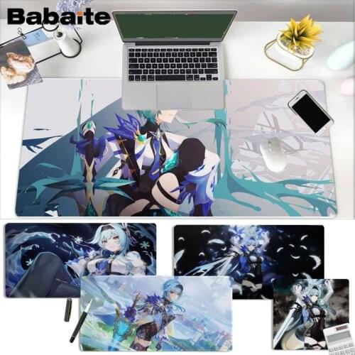 Genshin Impact Eula Non Slip PC Rubber Mouse Durable Desktop Mousepad Size For Mouse Pad Keyboard Deak Mat For Cs Go LOL