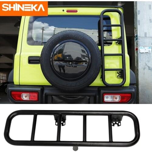 SHINEKA Tailgate Ladder For Suzuki jimny Car Rear Door Tailgate Ladder Protective Frames Accessories For Suzuki jimny 2019-2021