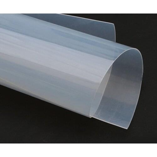 0.1 0.2 0.3 0.4 0.5 0.6 0.8-3mm thickness Silicone rubber Sheet/Mat/Cussion pad film 500*500mm thin board Rubber
