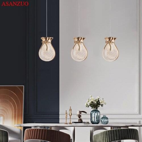 NEW Modern Pendant Lamp LED Nordic Lighting Fixture Hanging Restaurant Bar Living Bedroom Bedside Indoor Decor Sachet Hang Lamp