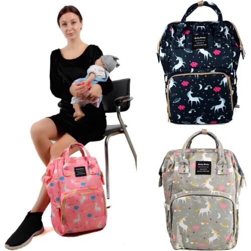 Mummy bag shoulder bag large-capacity fashion print hot mom bag handbag diaper maternal and child package