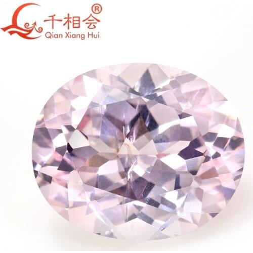 Light pink color artificial ruby Morganite including minor cracks and inclusions corundum loose gem stone