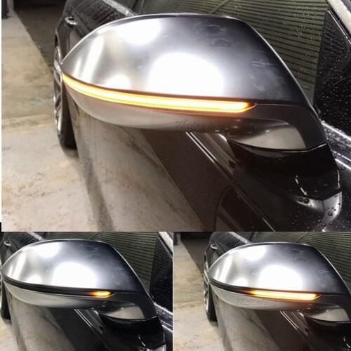 Flowing Turn Signal Light Side Wing Rearview Mirror Dynamic Indicator Sequential Blinker For Audi A7 S7 RS7 2011-2017