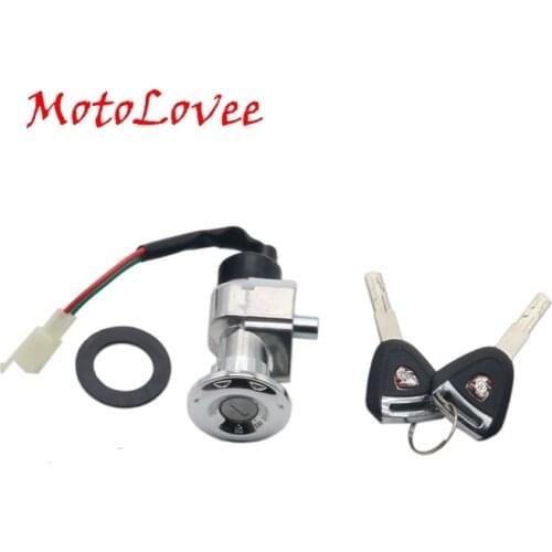 Ignition Key Switch Universal Motorcycle Motorbike Switch Power Lock For Electric Bicycle Scooter Motor Two Wiring Part