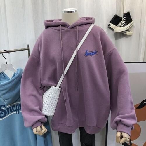 Oversized Hoodie Autumn Winter Womens Sweatshirt Slim Vintage Women Pulovers Kawaii Clothes Black Hoodie Fashion Boho Elegant