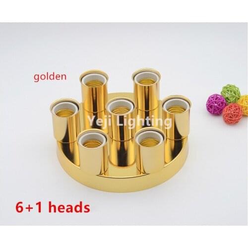 Golden ceiling plate with Multiple lamp holder for Wall lamp bar cafe Clothing store Study chandelier Lighting Accessories diy