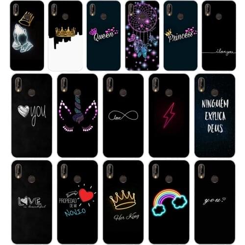 86AA Black Star Boss Queen Silicone TPU Protective Cover Phone Case On For Huawei P20 30 Pro Lite Case Soft