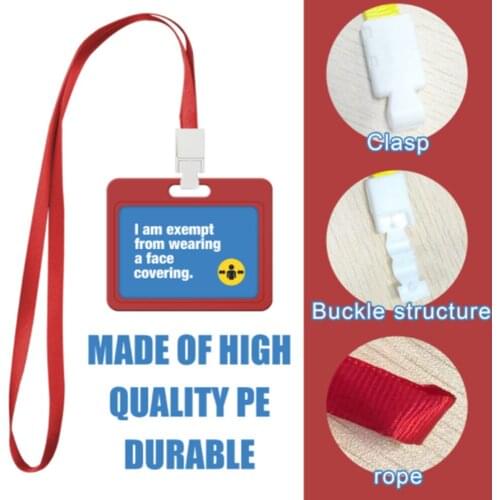 1pcs Work Card With Lanyard Holders ID Work Card Bus Card Case Holder School Office Supplies Card Set
