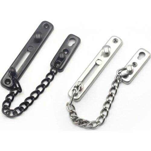 1pc Anti-theft Door Chain Stainless Steel Home Door Chain Latch Safety Guard Security Lock Security Home Hardware Tool