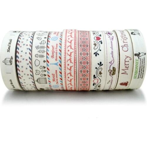 10Meters Printed Cotton Ribbon Trademark Ribbon Hand-Made DIY Cotton Ribbon Clothing Printed Label