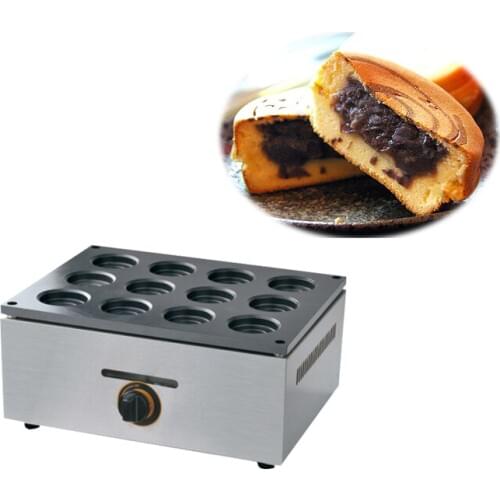 Free shipping~gas type 12 hole red bean cake machine Non-stick Dorayaki maker