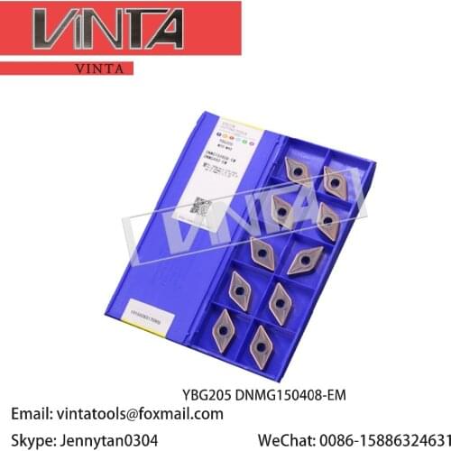 Free shipping high quality 10pcs/lots YBG205 YBG202 DNMG150408-EM cnc carbide turning inserts