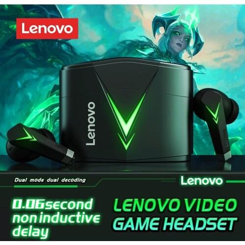 Lenovo LP6 TWS Wireless Earphone Bluetooth 5.0 Headphones Gaming Low Latency Earbuds Sports 3D Stereo Bass Music Headset w/ Mic