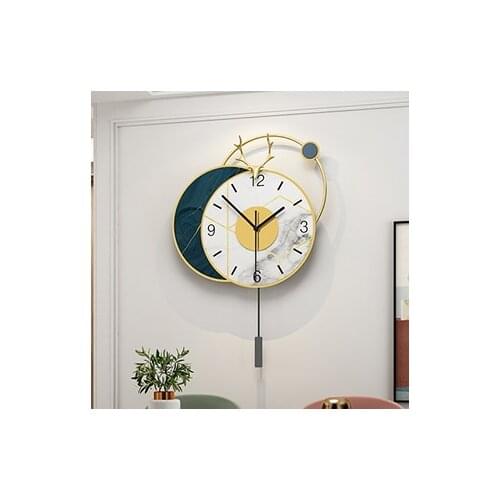 Large Living Room Wall Clock Simple Creative Modern Design Wall Clock Luxury Pendulum Orologio Da Parete Wall Watch BA60WC