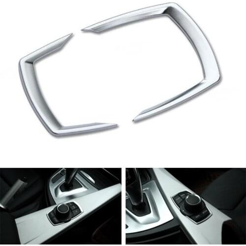 For BMW 1 2 3 4 Series F20 F30 F31 F32 F33 F35 GT 2013-2017 Car Multimedia Switch Button Decoration Bezel Styling Stickers
