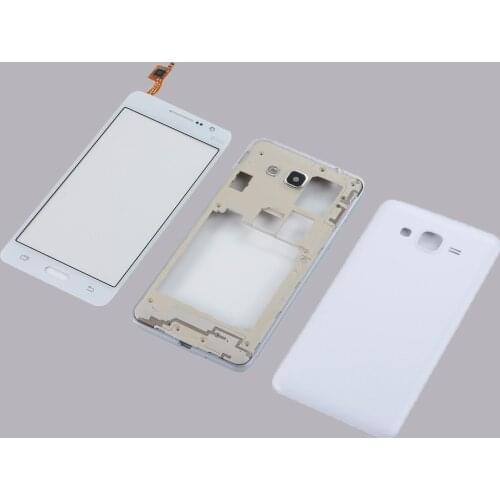 For Samsung Galaxy Grand Prime G530 G530H G530F G5308 Sensor Touch Screen Digitizer Front Glass Panel Middle Frame Battery Cover