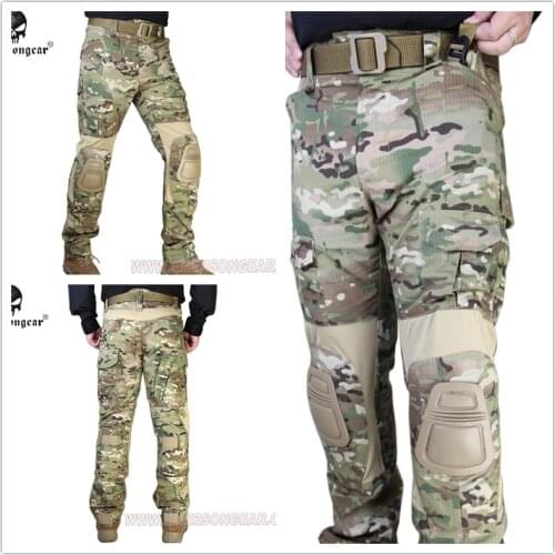 Emerson G2 Tactical pants with knee pads Airsoft Combat training Multicam EM7038MC