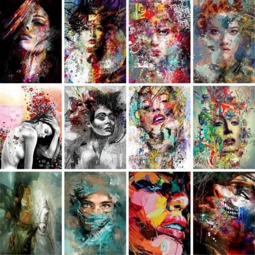 GATYZTORY Paint By Numbers For Adults Children Beauty Figure Picture DIY HandPainted Oil Painting Custom Photo Home Decoration