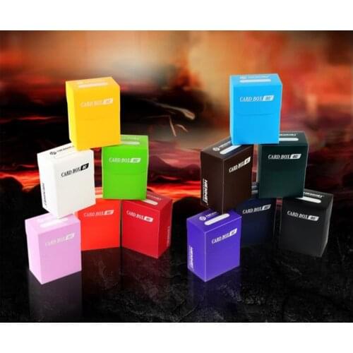 HENWEI Portable 80 CARDS Deck Box Classic Color Board Games TCG Cards Deck Case for Magica The Cards /PKM/YGO/Gathering