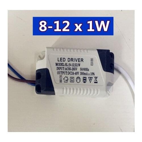 8-12W LED driver power supply built-in constant for LED lights current Lighting 85-265V Output 300mA DC 24-40V GOOD SALE