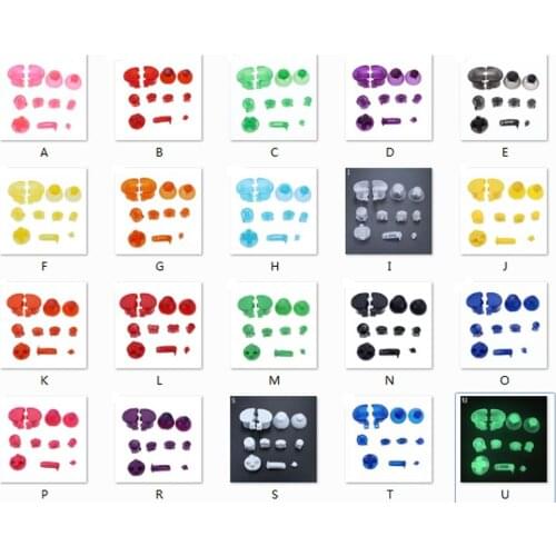 JCD Full set D Pads Power ON OFF Button for GameCube A B X Y L R Buttons and Analog Joystick New Cap for N GC