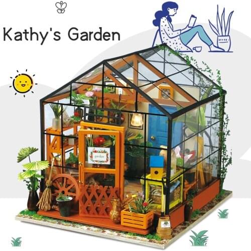 Creative DIY Cottage Handmade 3D Jigsaw Adult Toy Model Casey Flower House Model Building Gifts Learning Education Toy Gifts Kid