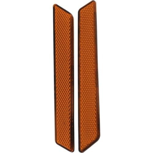 Motorcycle Amber Latch Cover Reflector For Harley 2014-2017 Road King Touring FLHT