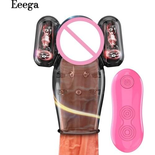 Male Vibrator Masturbation Adult Sex Toy For Men Penis Trainer Extender Male Delay Lasting Vibrators for Men Penis Enlargement