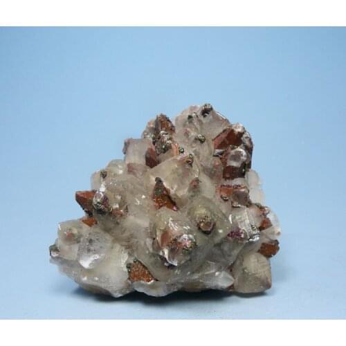 Natural mineral calcite pyrite associated minerals in rocks mineral specimen collection of teaching science