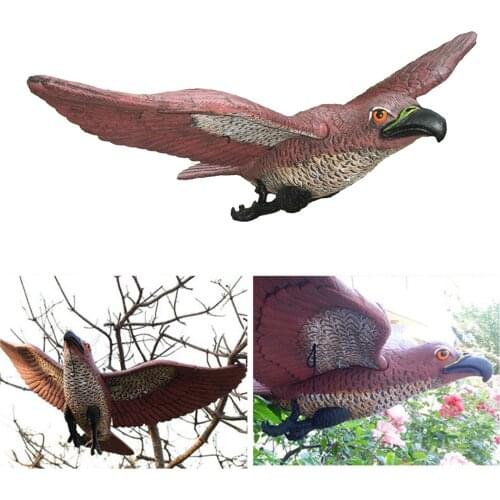 Fake Flying Horned Decoy Natural Enemy Pest Deterrent Scarecrow Scarer Outdoor Garden Yard