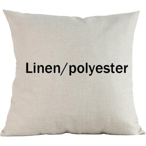 Dropshipping Cushion Cover Custom pillowcase linen/plush pillow covers for sofa wholesale Customized logo images pillow Case